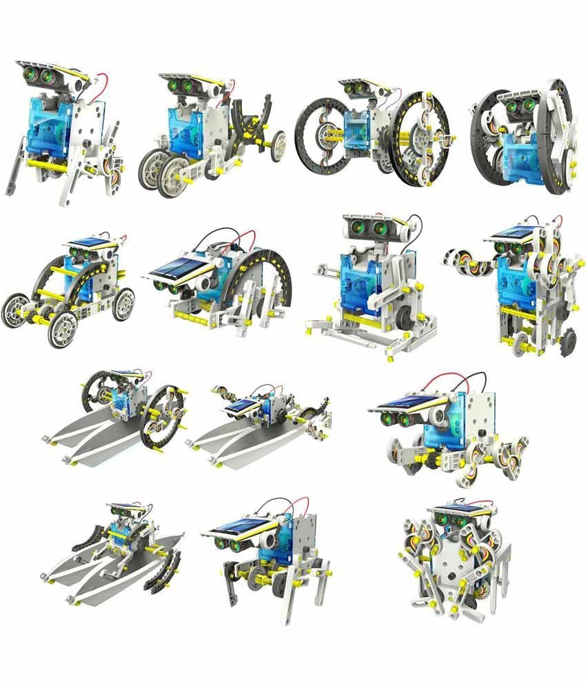 Pojazdy, roboty Solarne 14w1. Konstruktor robotów.