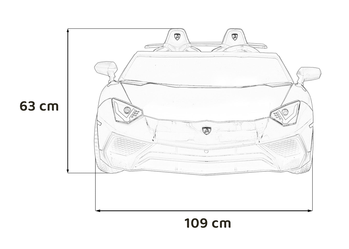 Pojazd Lamborghini Aventador SV Biały