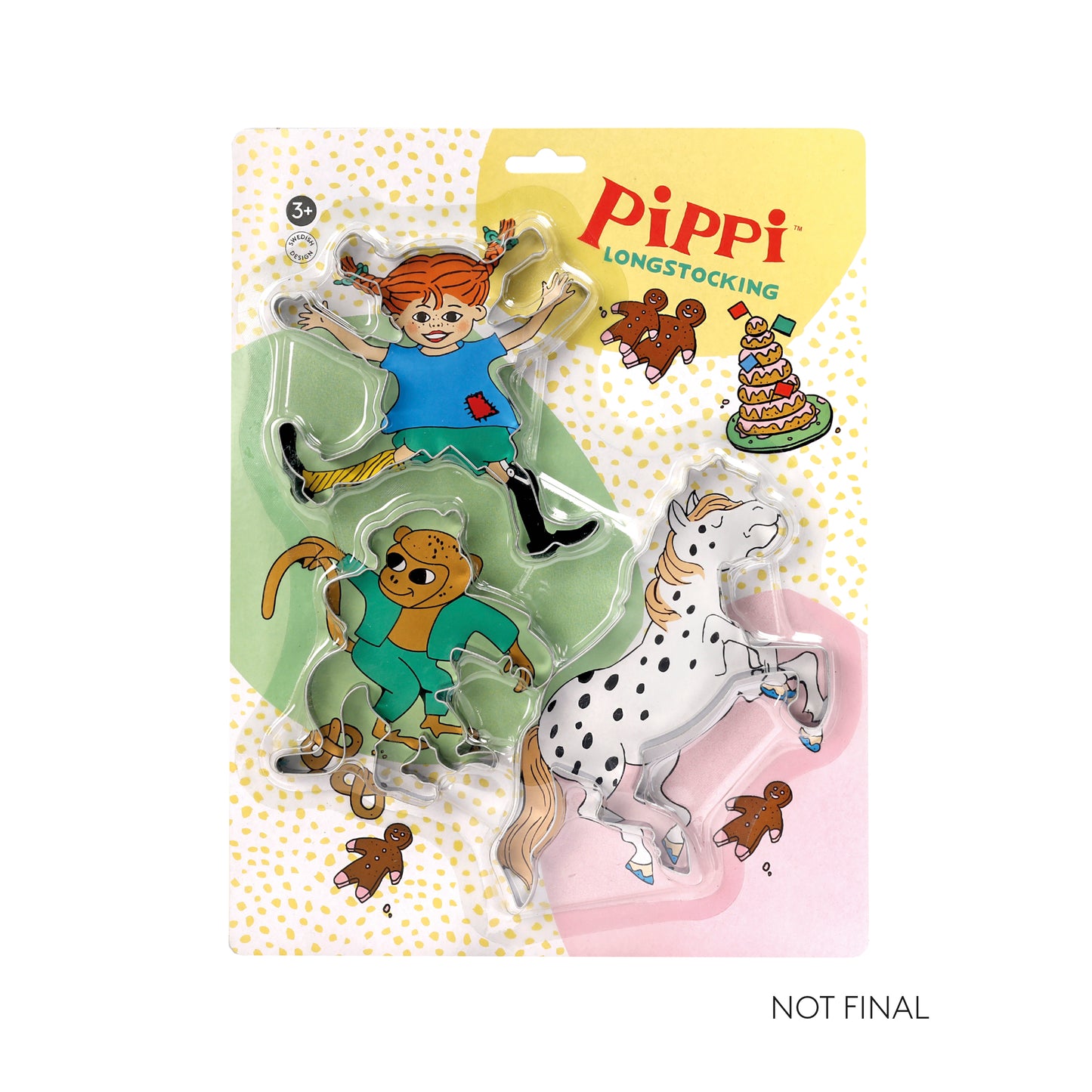 Foremki do ciasteczek Pippi Langstrumpf, zestaw, akcesoria kuchenne, dzieci