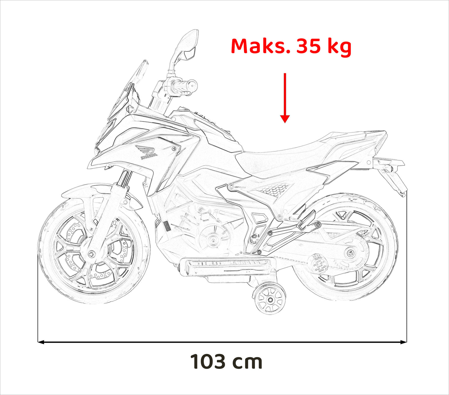 Motor Honda NC750X Różowy