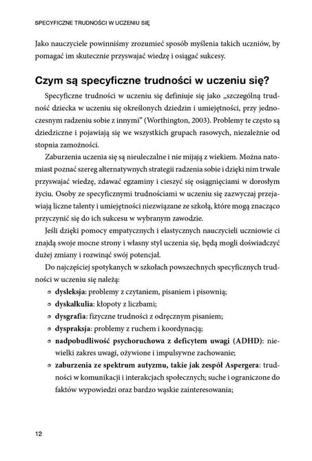 Specyficzne trudności w uczeniu się. Niezbędnik nauczyciela