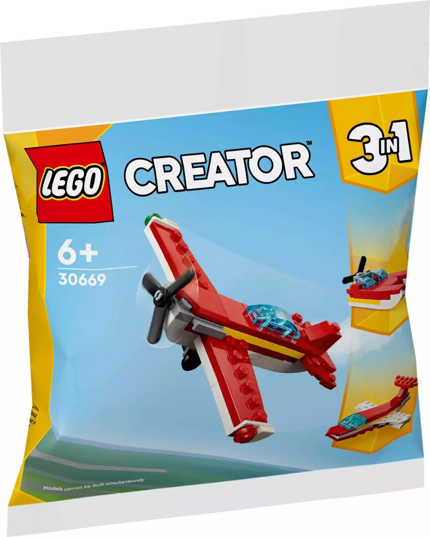 LEGO Creator 3 w 1 Kultowy czerwony samolot 30669