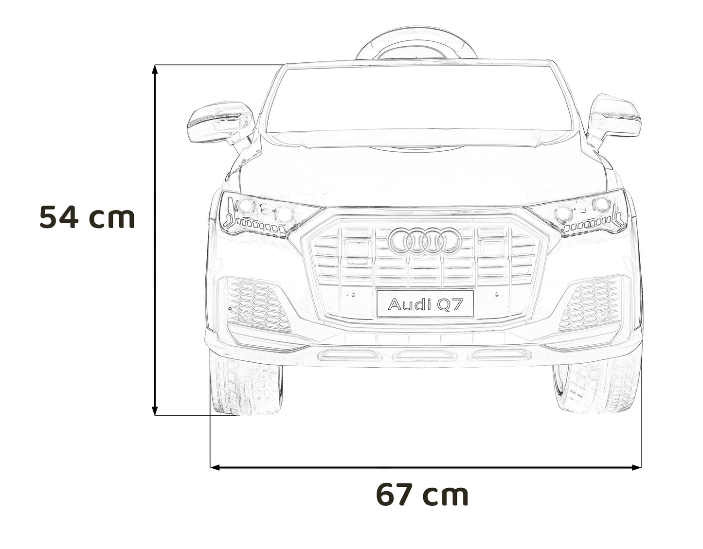 Pojazd Audi Q7 NEW LIFT Niebieski