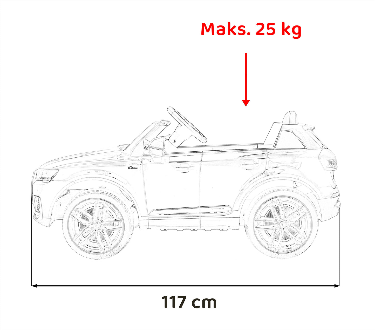 Pojazd Audi Q7 NEW LIFT Niebieski