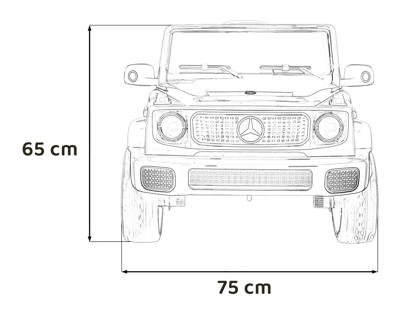 Pojazd Mercedes Benz EQG Srebrny