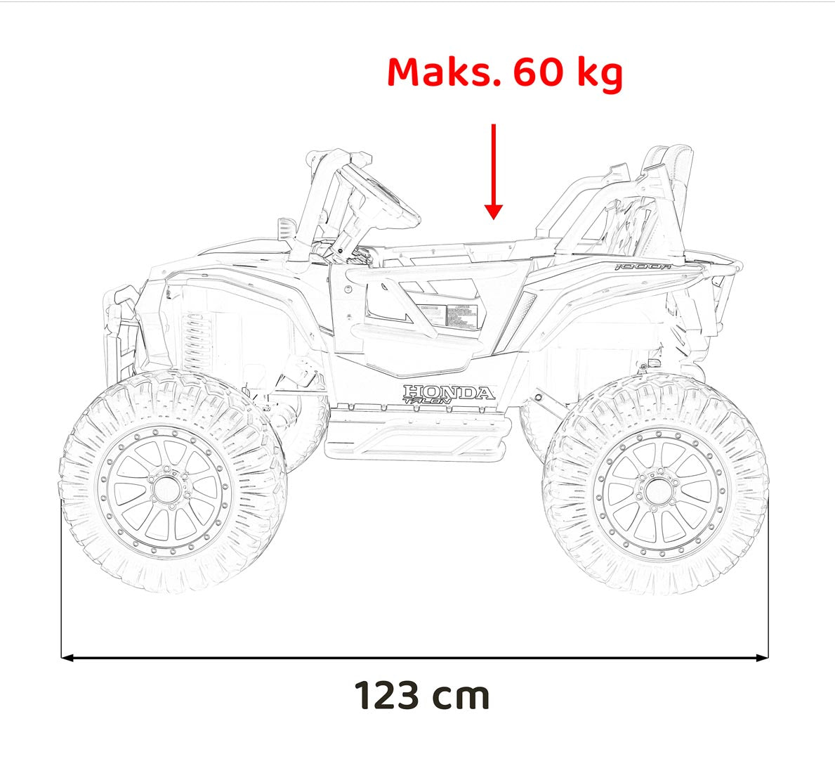 Pojazd Terenowy HONDA Talon 4x4 Różowy