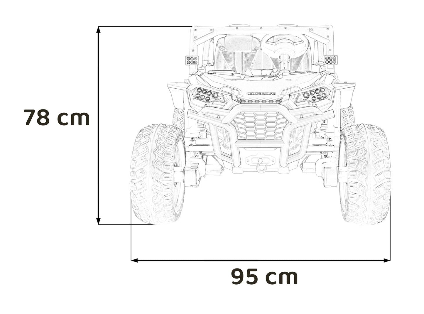 Pojazd Terenowy HONDA Talon 4x4 Różowy