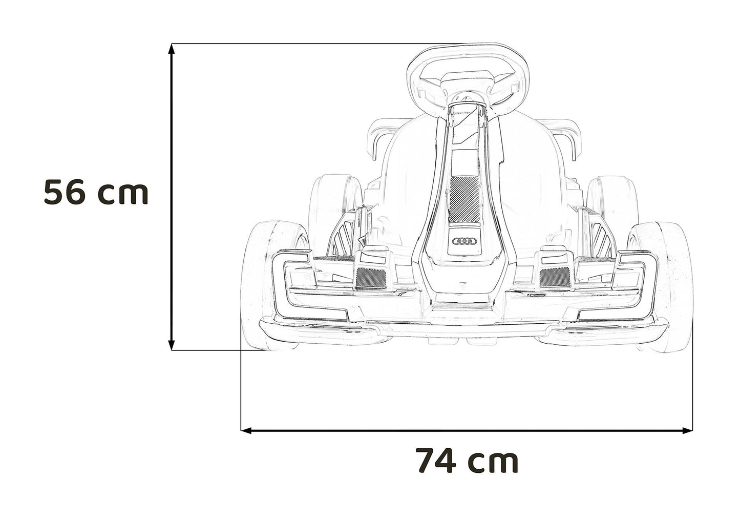 Pojazd Gokart Audi z Funkcją Driftu Czerwony