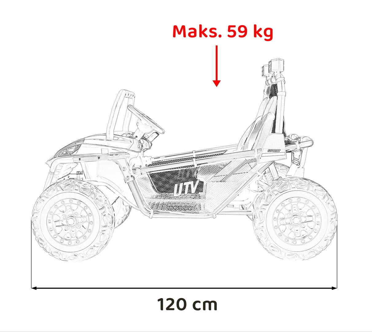 Pojazd Buggy FASTER Zielony