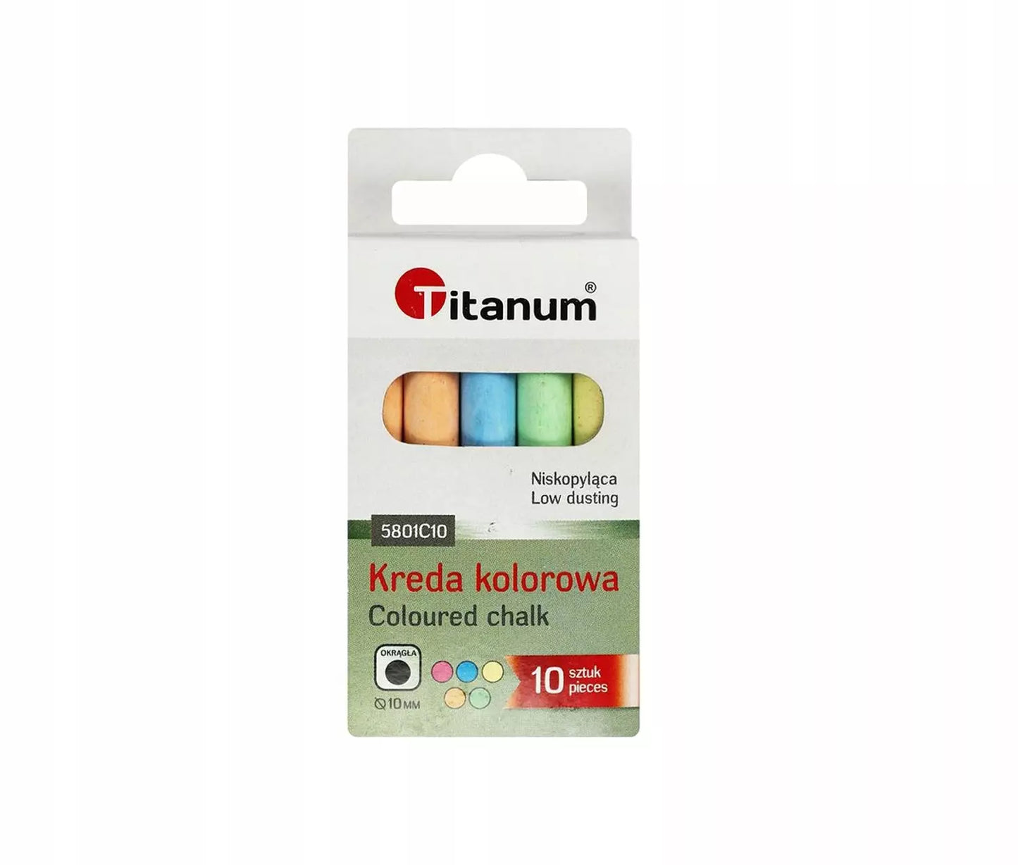 Kreda kolorowa, 5 kolorów