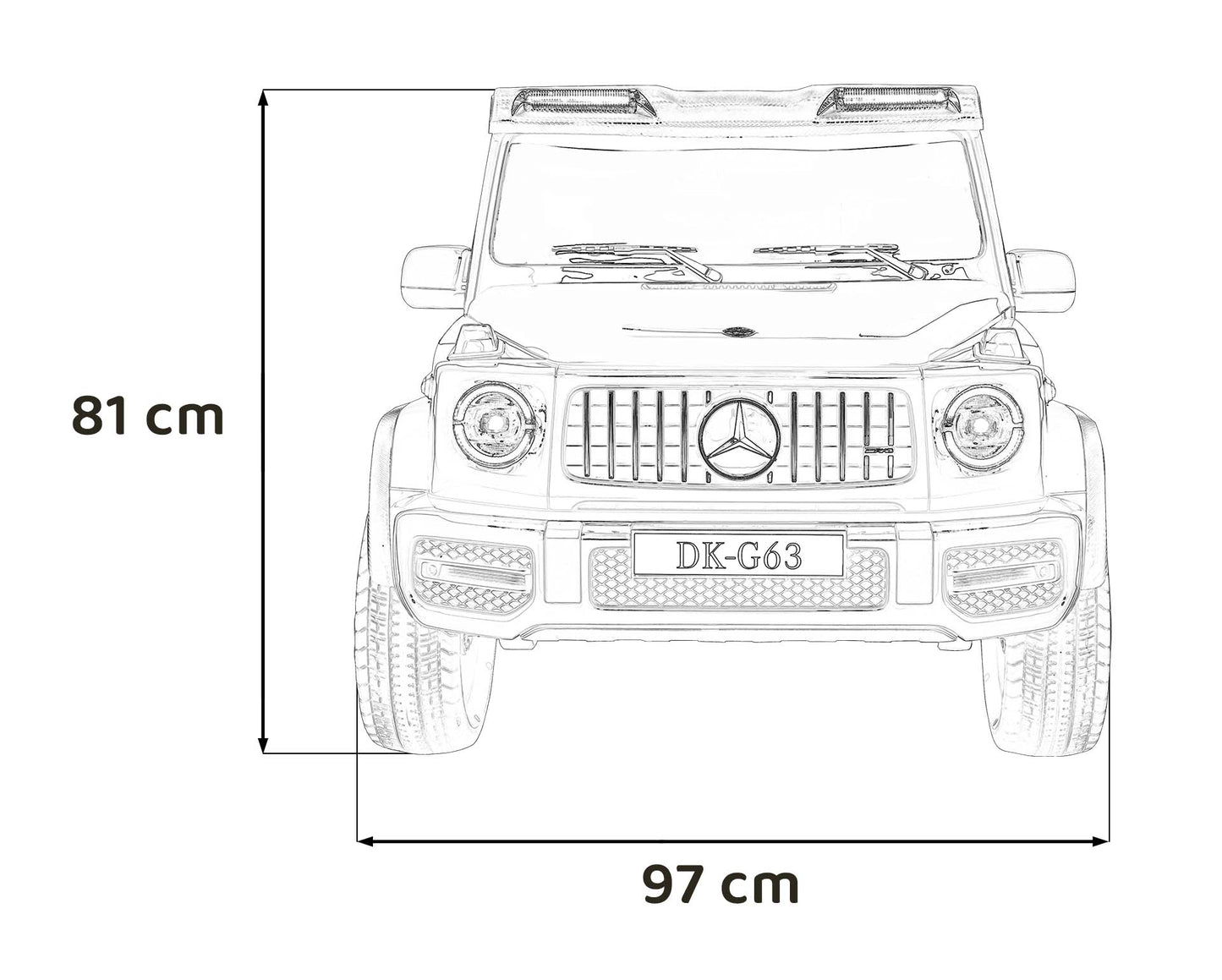 Pojazd Mercedes Benz G63 AMG XXL STRONG MP4 Czerwony
