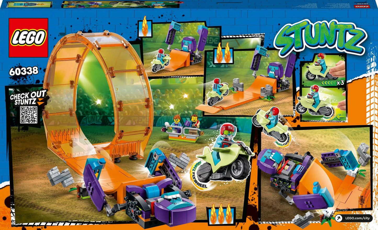 LEGO City Kaskaderska pętla i szympans demolka 60338
