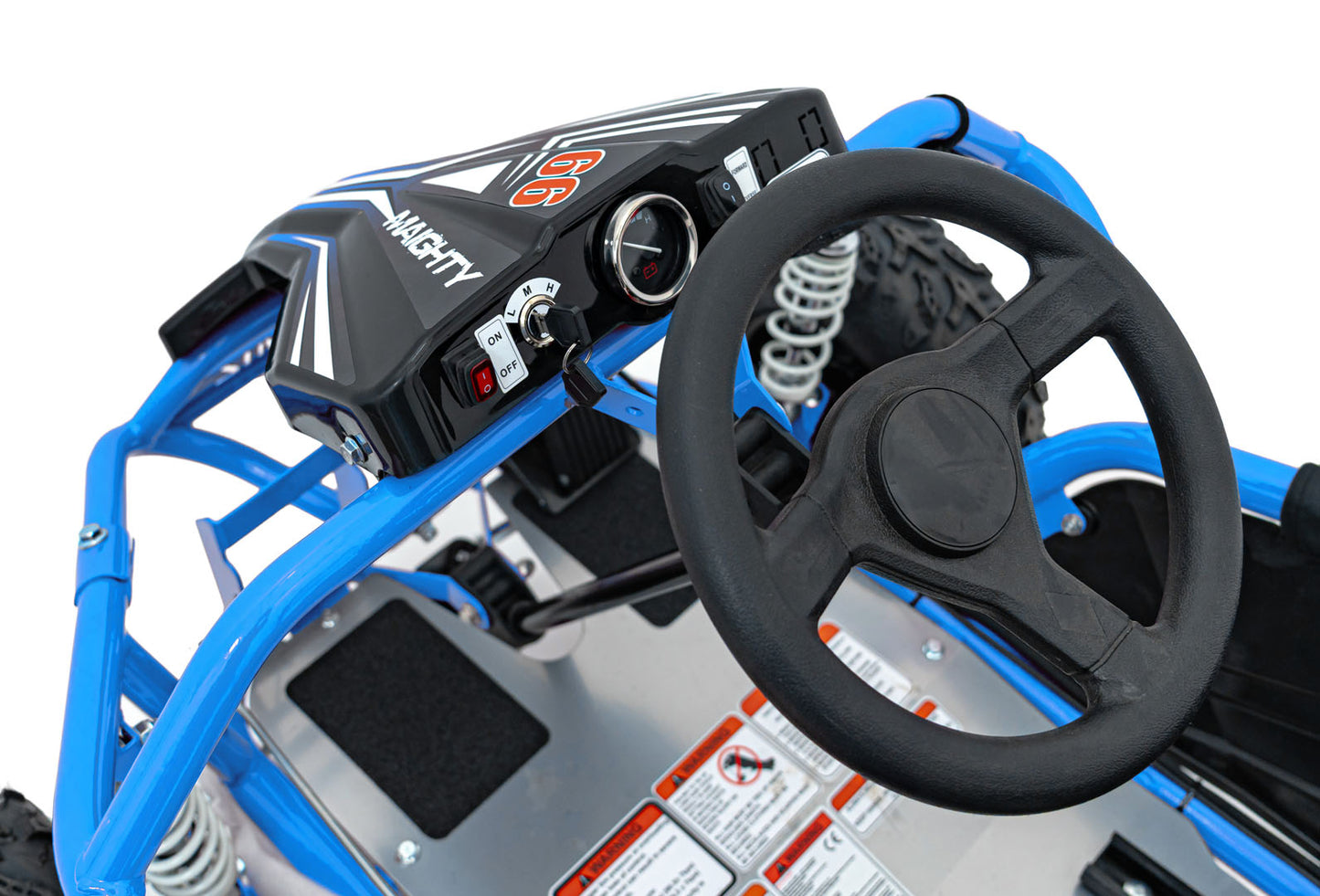 Pojazd Gokart Elektryczny MAIGHTY Niebieski
