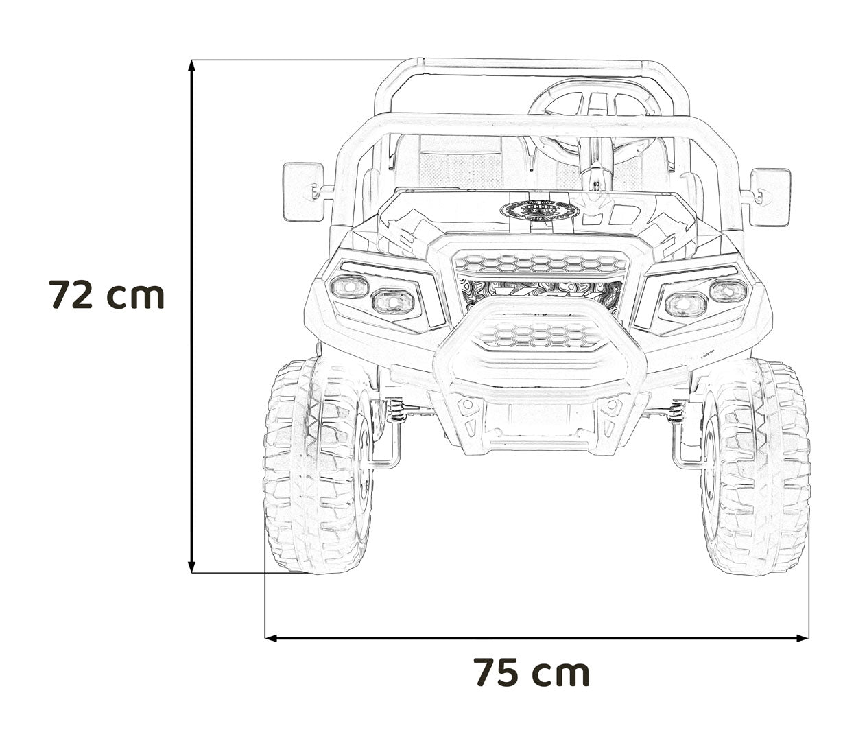 Pojazd Buggy 4-osobowy Champion Biały