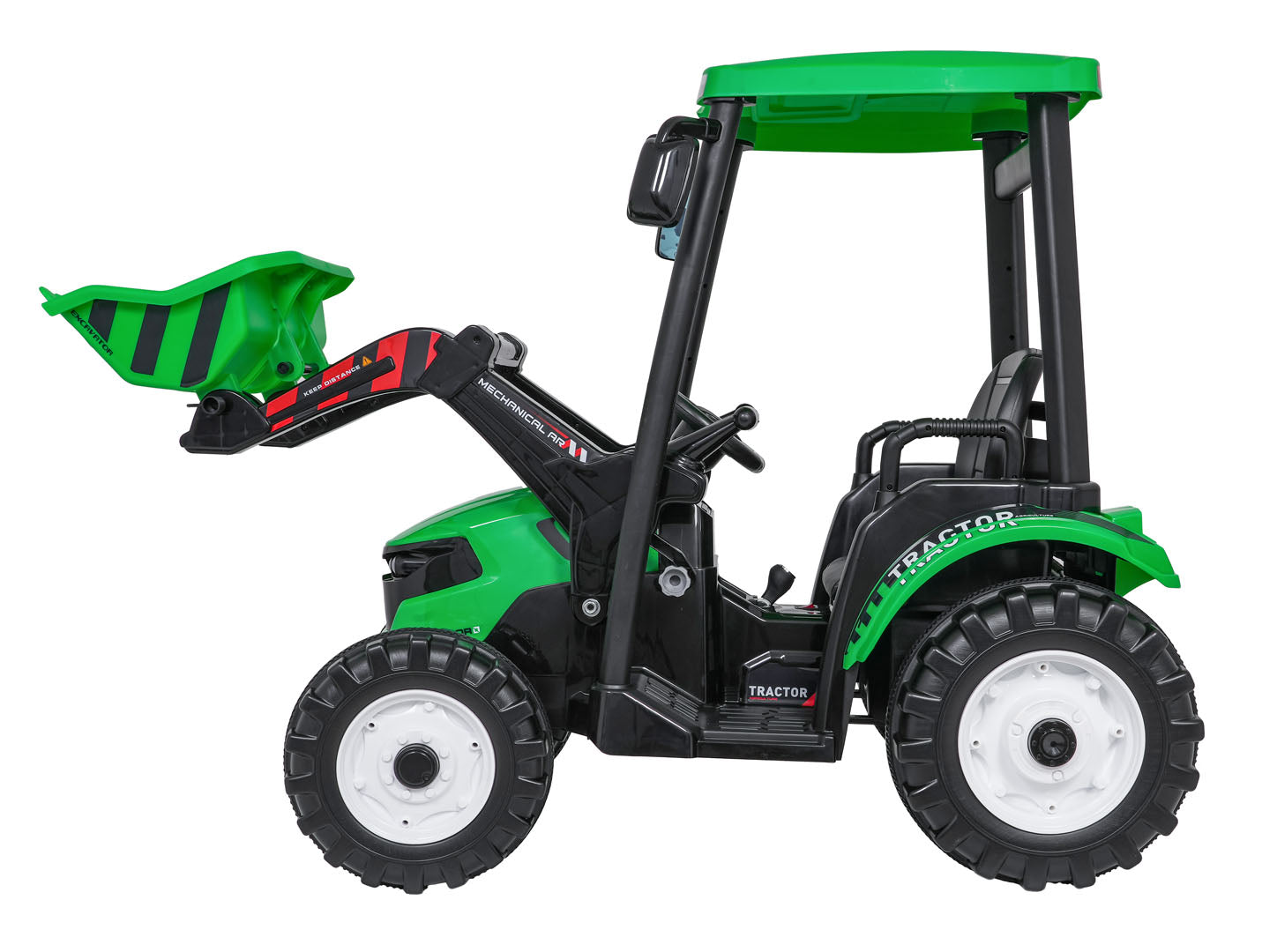 Pojazd MEGA Traktor D68 Z Przyczepką Zielony
