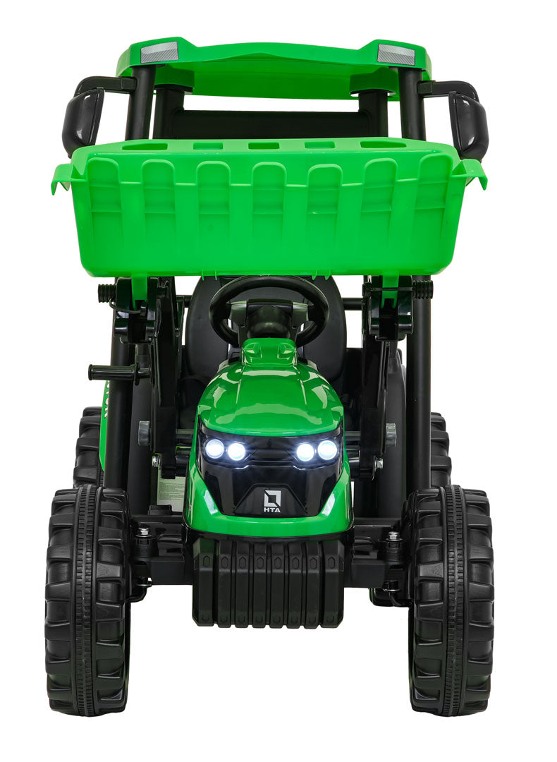 Pojazd MEGA Traktor D68 Z Przyczepką Zielony