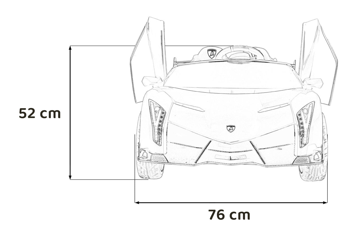 Pojazd Lamborghini Veneno Czarny