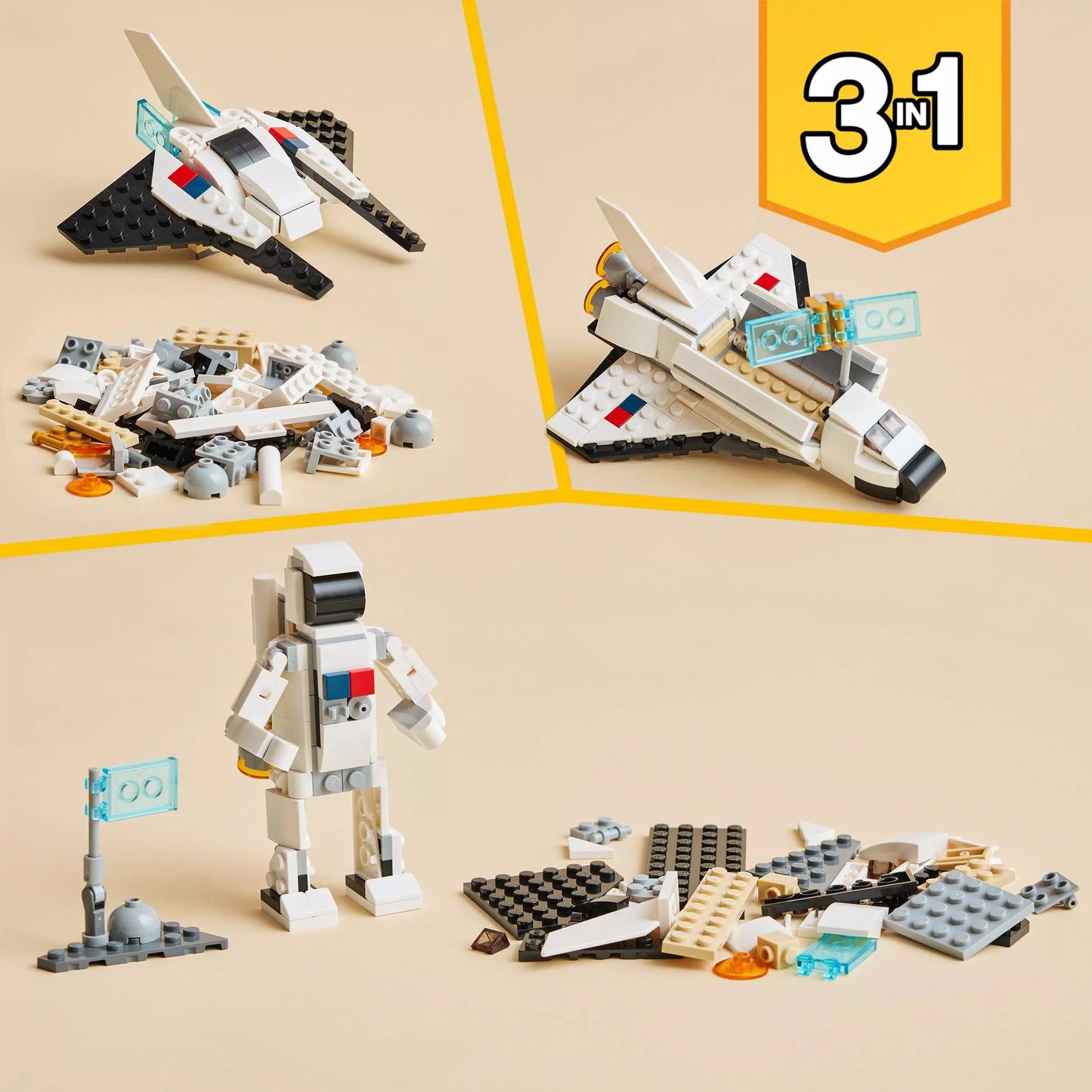 LEGO Creator 3 w 1 Prom kosmiczny 31134
