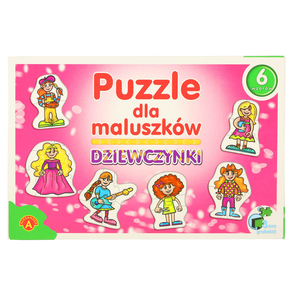 ALEXANDER Puzzle dla maluszków - dziewczynki 2+