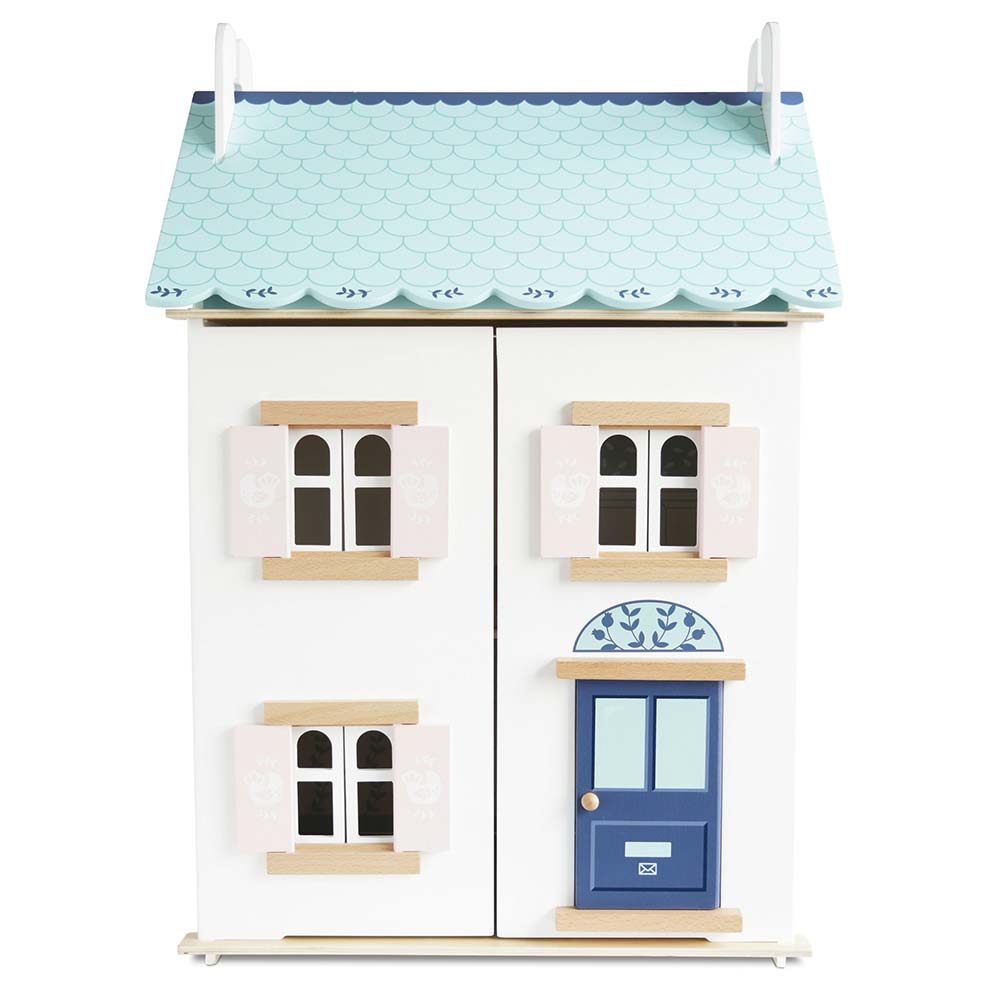 Drewniany domek dla lalek Bluebelle, zabawka dla dzieci, domki, Le Toy Van
