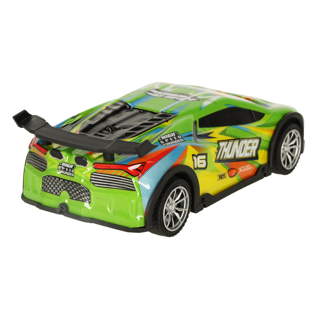 Samochód RC sportowy zdalnie sterowany na pilot auto wyścigowe drift z LED światłami zielony