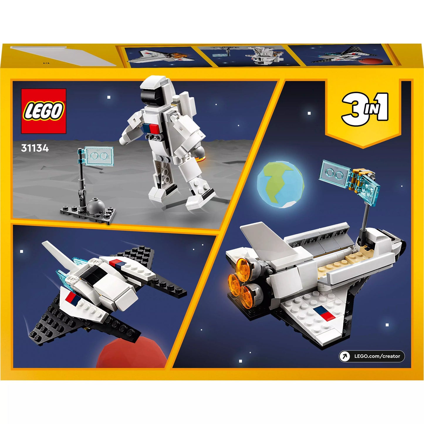 LEGO Creator 3 w 1 Prom kosmiczny 31134