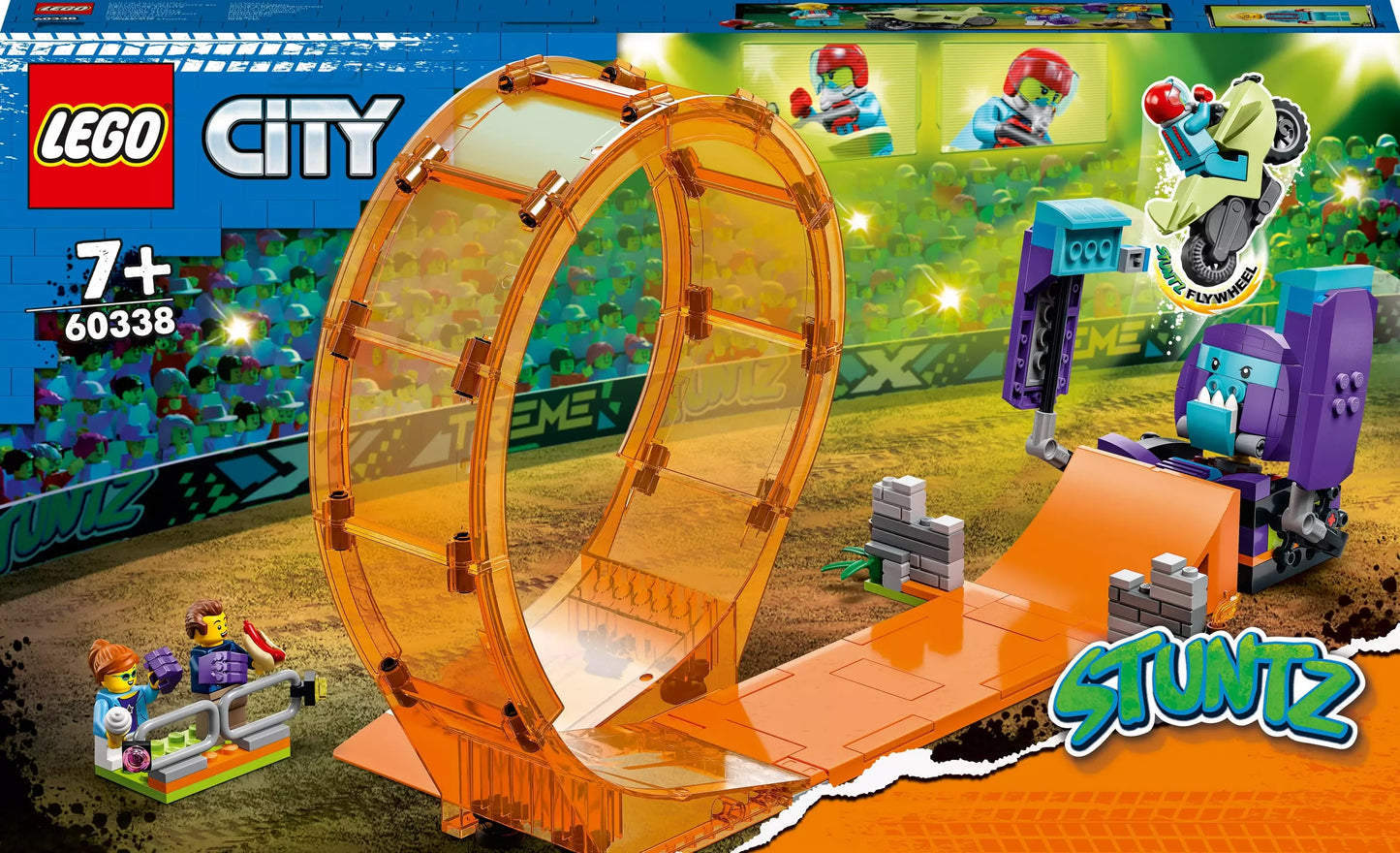 LEGO City Kaskaderska pętla i szympans demolka 60338