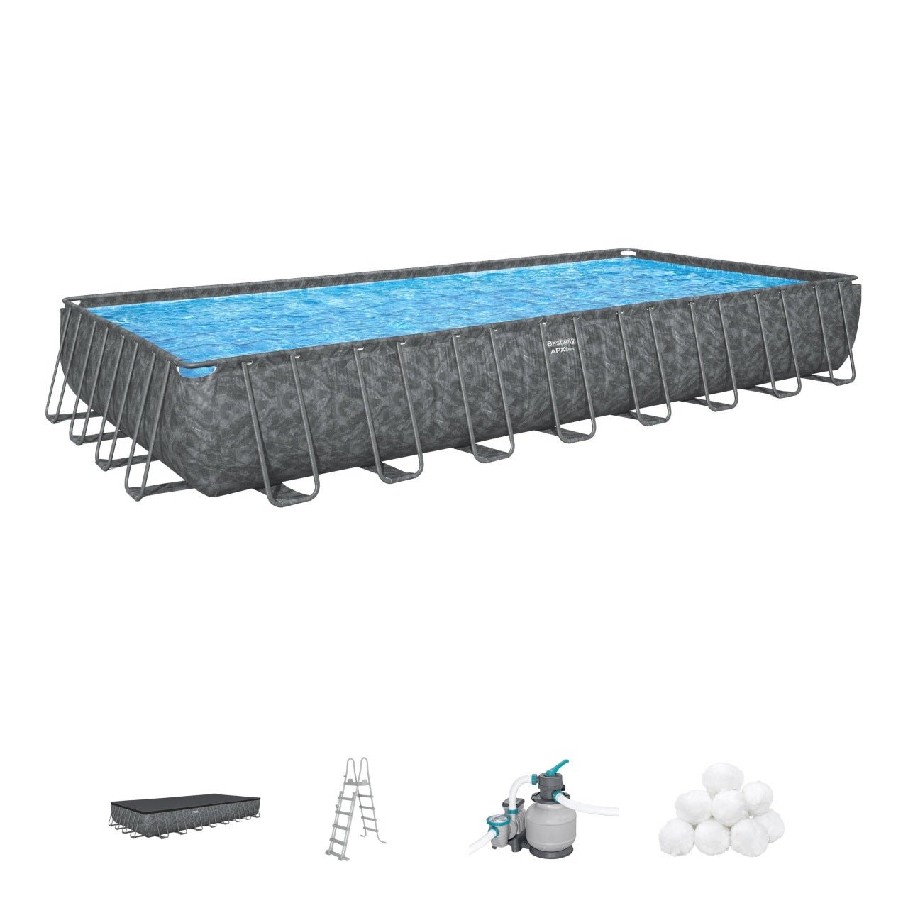 Basen Stelażowy 31FT 956x488x132cm APX 365 BESTWAY - www.zabawki - sensoryczne.pl