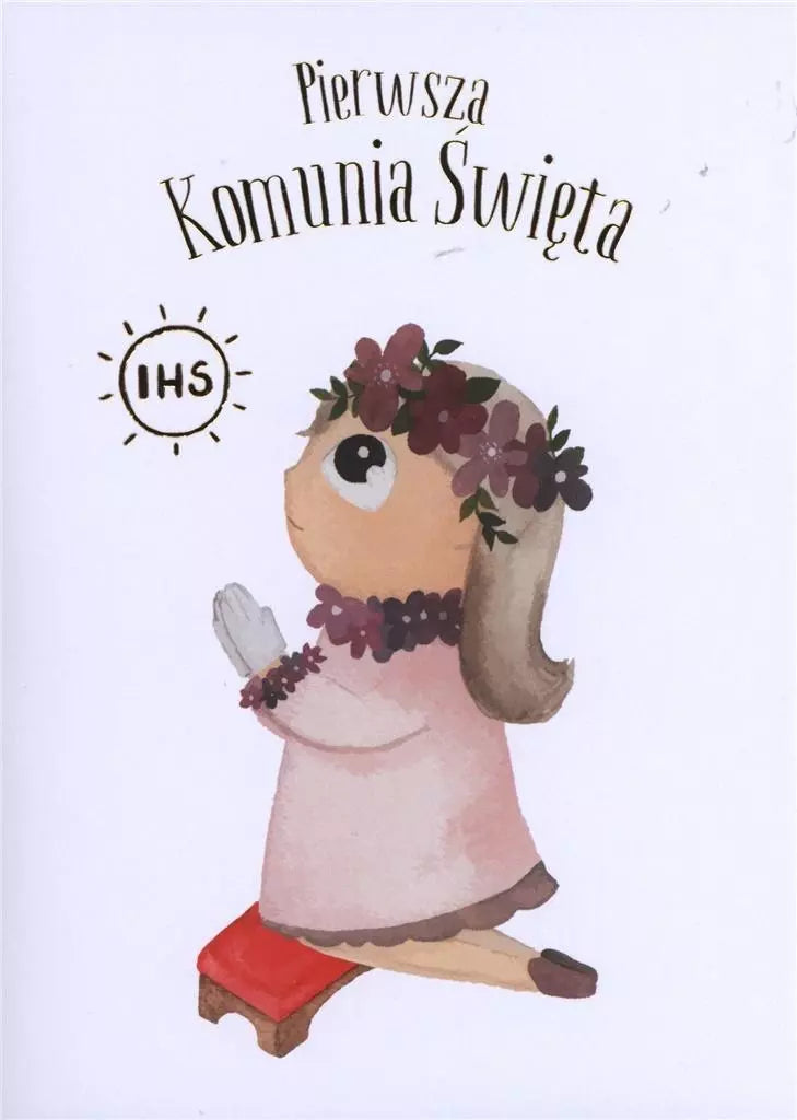 Karnet B6. Komunia, dziewczynka