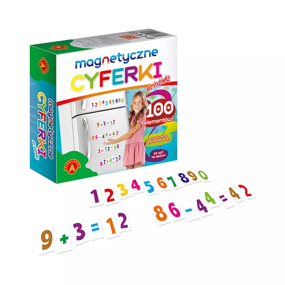 Magnetyczne cyferki na lodówkę