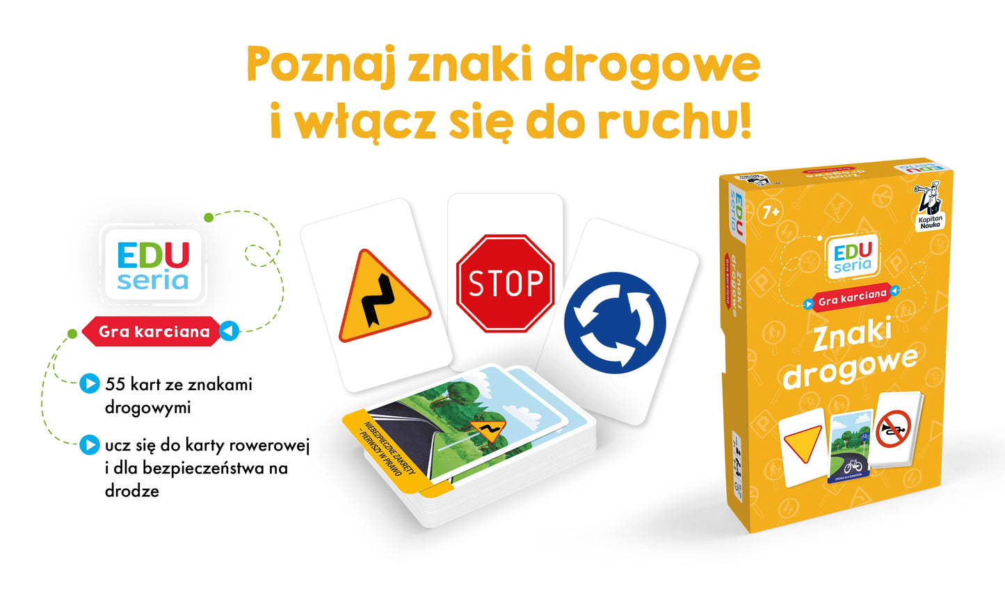 Kapitan Nauka. EDUseria. Znaki drogowe