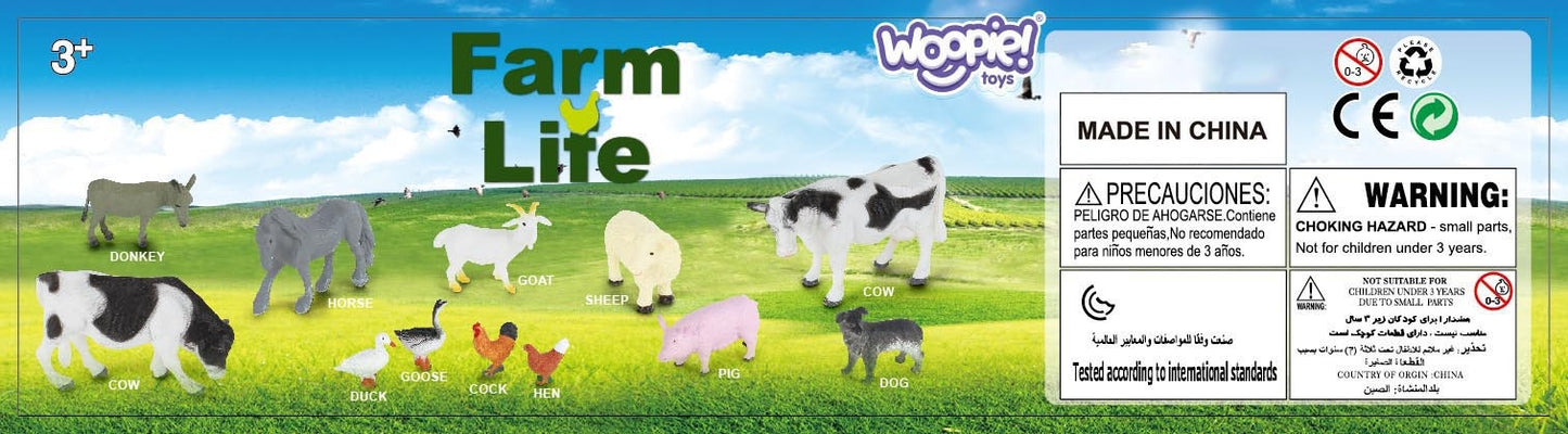 WOOPIE Zestaw Figurki Zwierzęta Farma 34 szt.