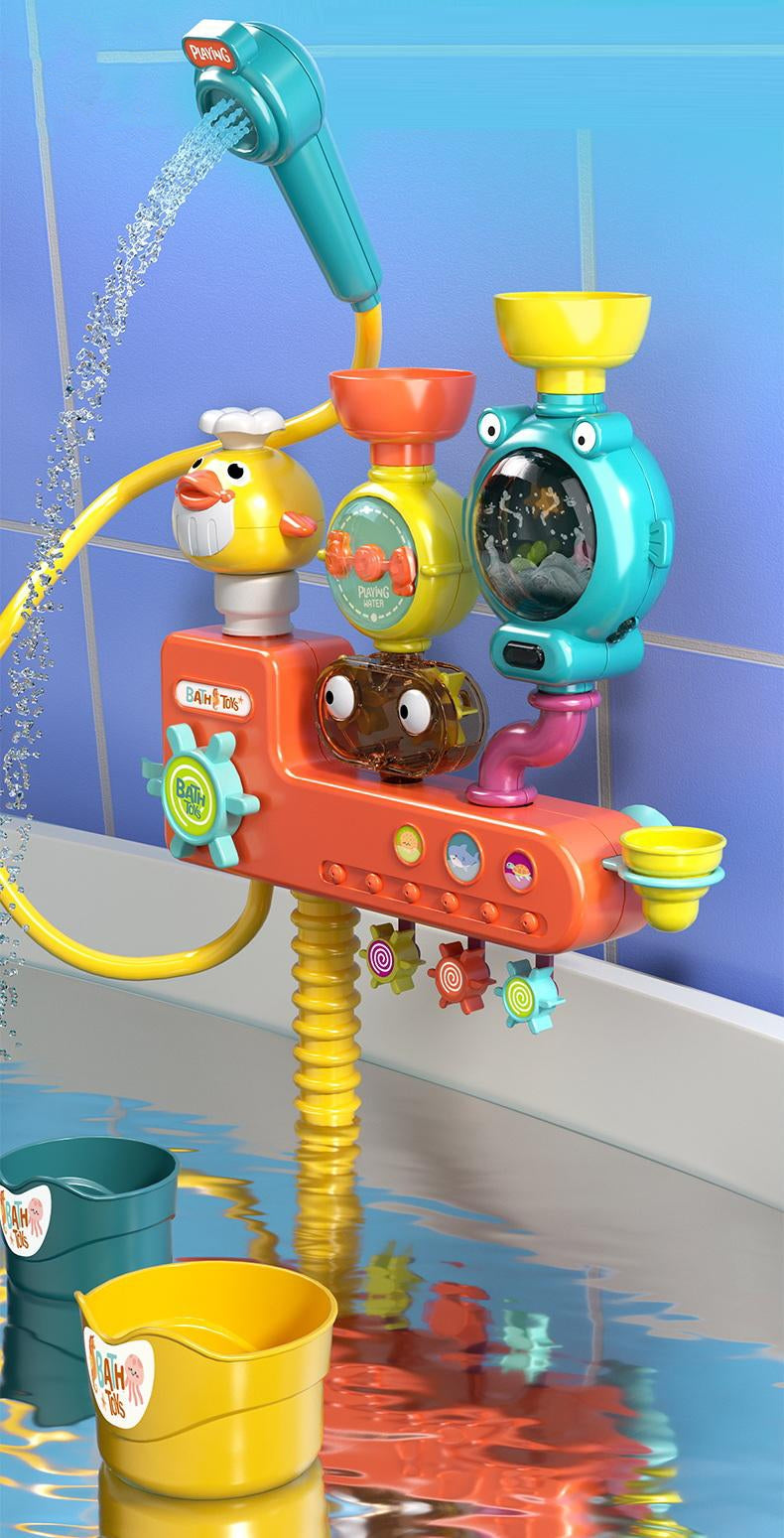 WOOPIE BABY Zabawka do Kąpieli Kranik Prysznic Fontanna Przelewowa Kaczuszka