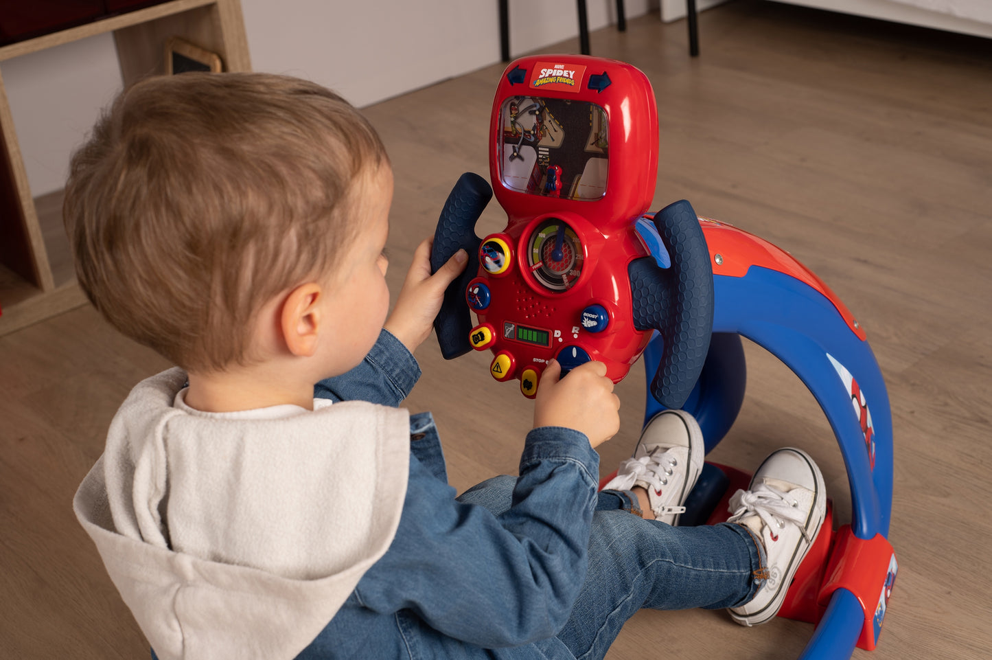 Smoby Symulator jazdy Spidey ze światłem i dźwiękiem