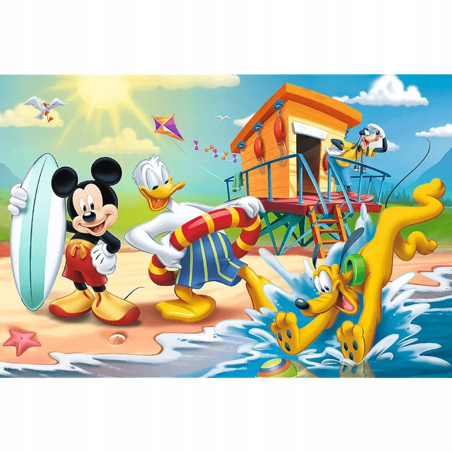 Puzzle Myszka Miki 60 el. Ciekawy dzień Mikiego i przyjaciół Trefl 17359