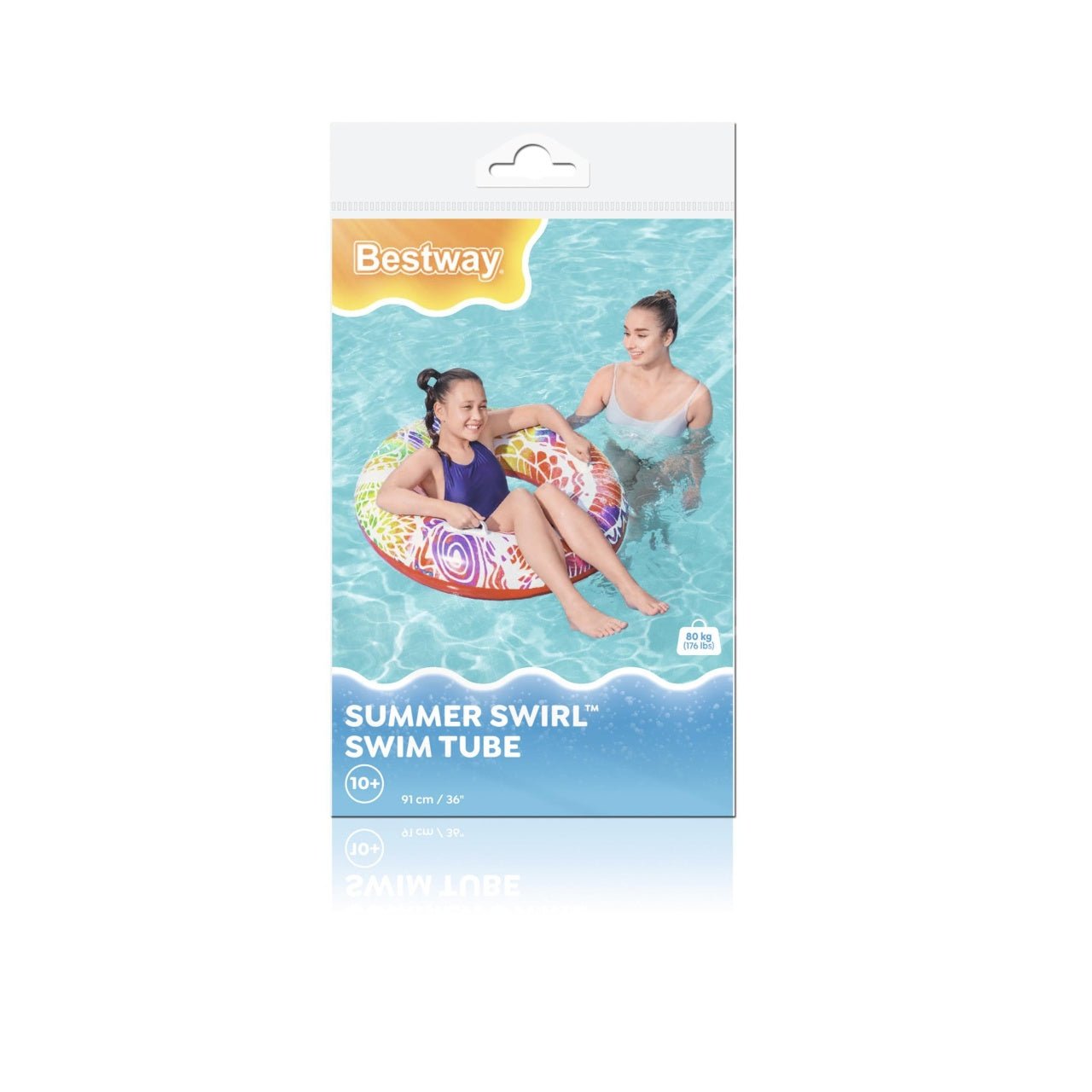 Koło do Pływania 91 cm BESTWAY Czerwone - www.zabawki - sensoryczne.pl