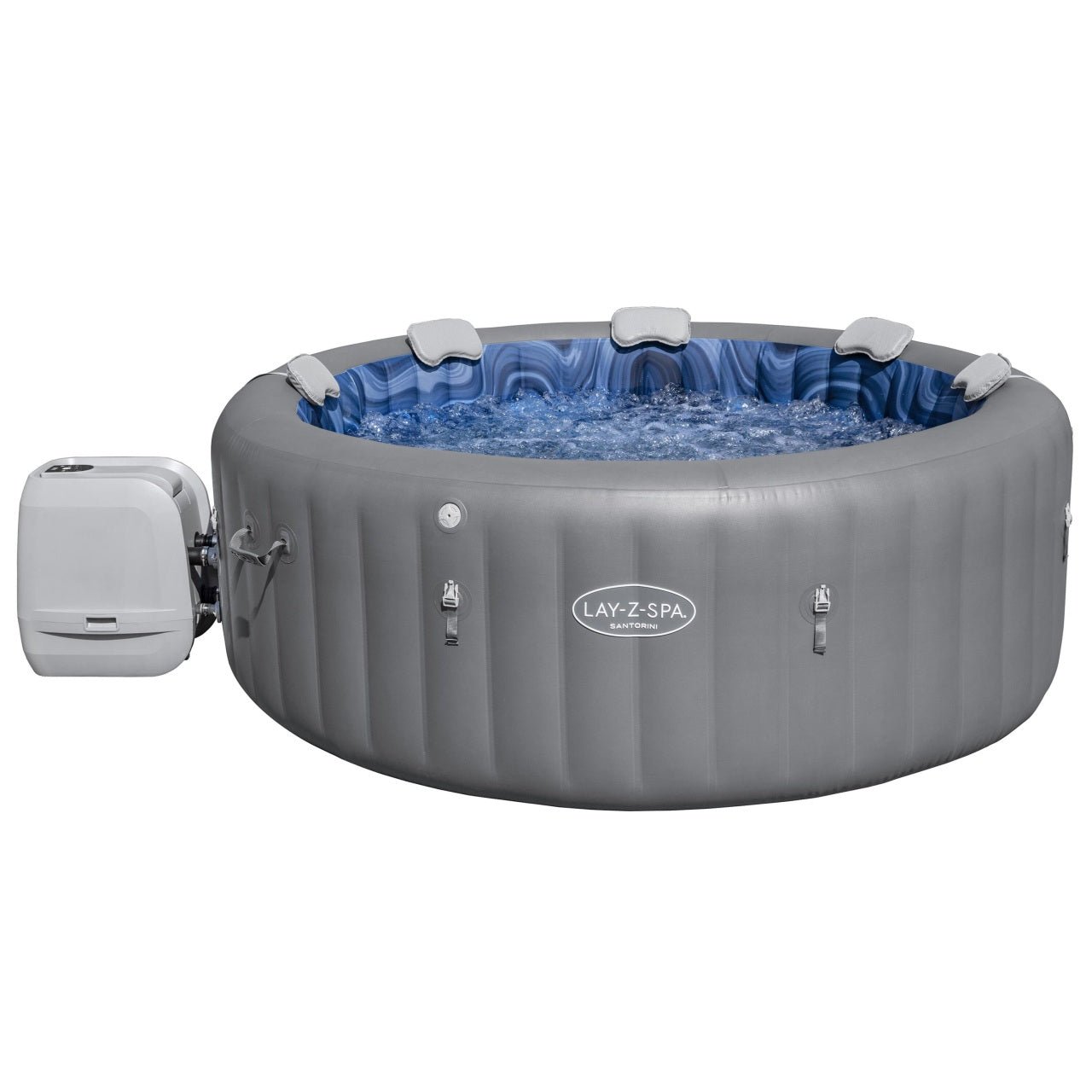 Lay - Z - Spa Santorini SMART HydroJet PRO Jacuzzi BESTWAY - www.zabawki - sensoryczne.pl