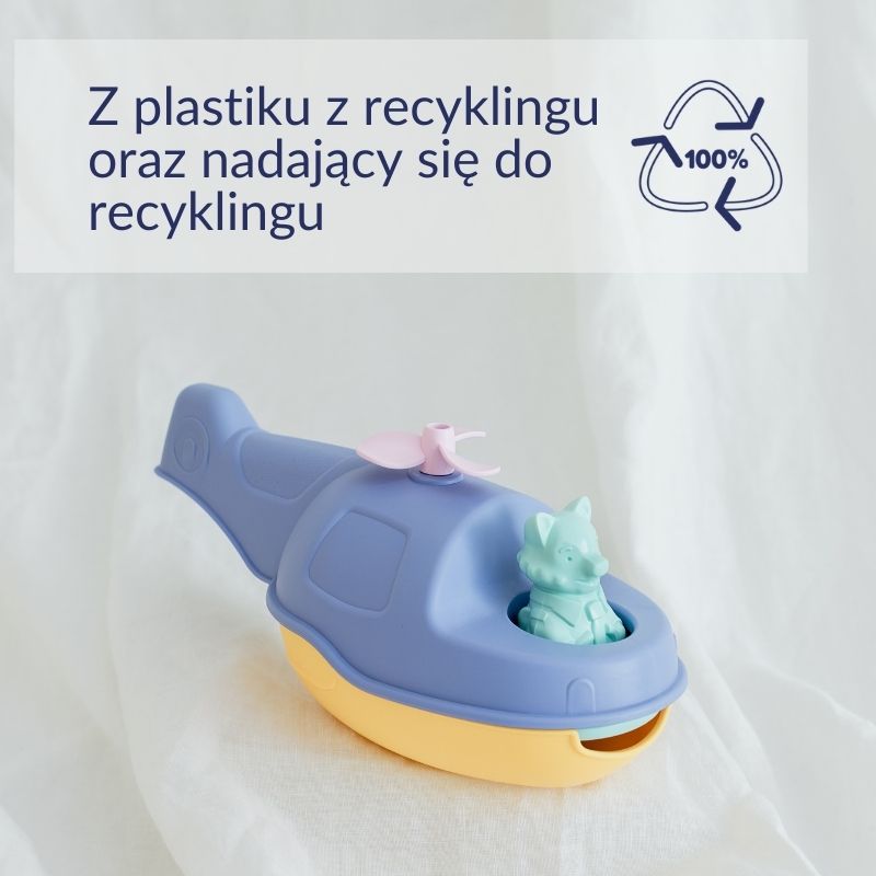 Mój pierwszy helikopter 2 w 1 niebieski zabawka dla dzieci Le Jouet Simple