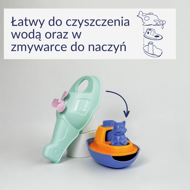 Mój pierwszy helikopter 2 w 1 miętowy zabawka dla dzieci Le Jouet Simple