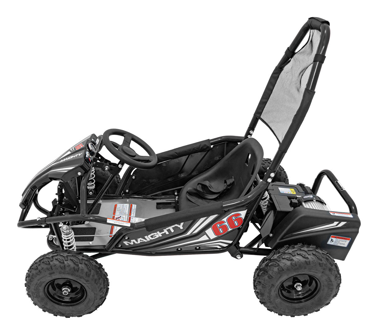 Pojazd Gokart Elektryczny MAIGHTY Czarny - www.zabawki - sensoryczne.pl