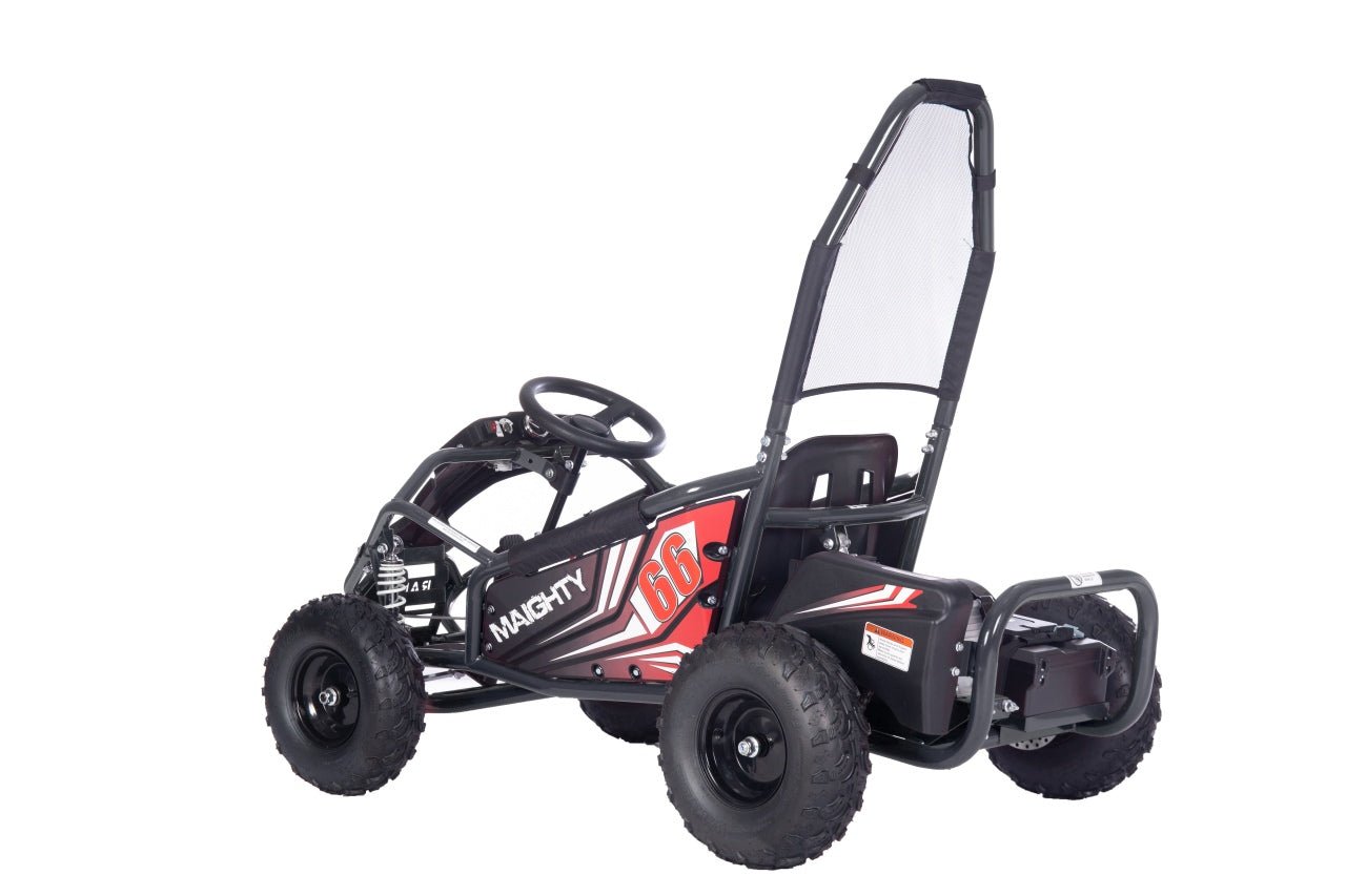 Pojazd Gokart Elektryczny MAIGHTY Czarny - www.zabawki - sensoryczne.pl