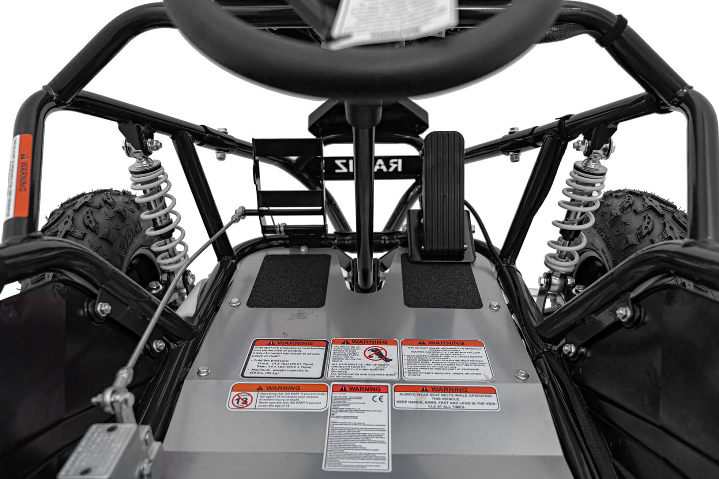 Pojazd Gokart Elektryczny MAIGHTY Czarny - www.zabawki - sensoryczne.pl