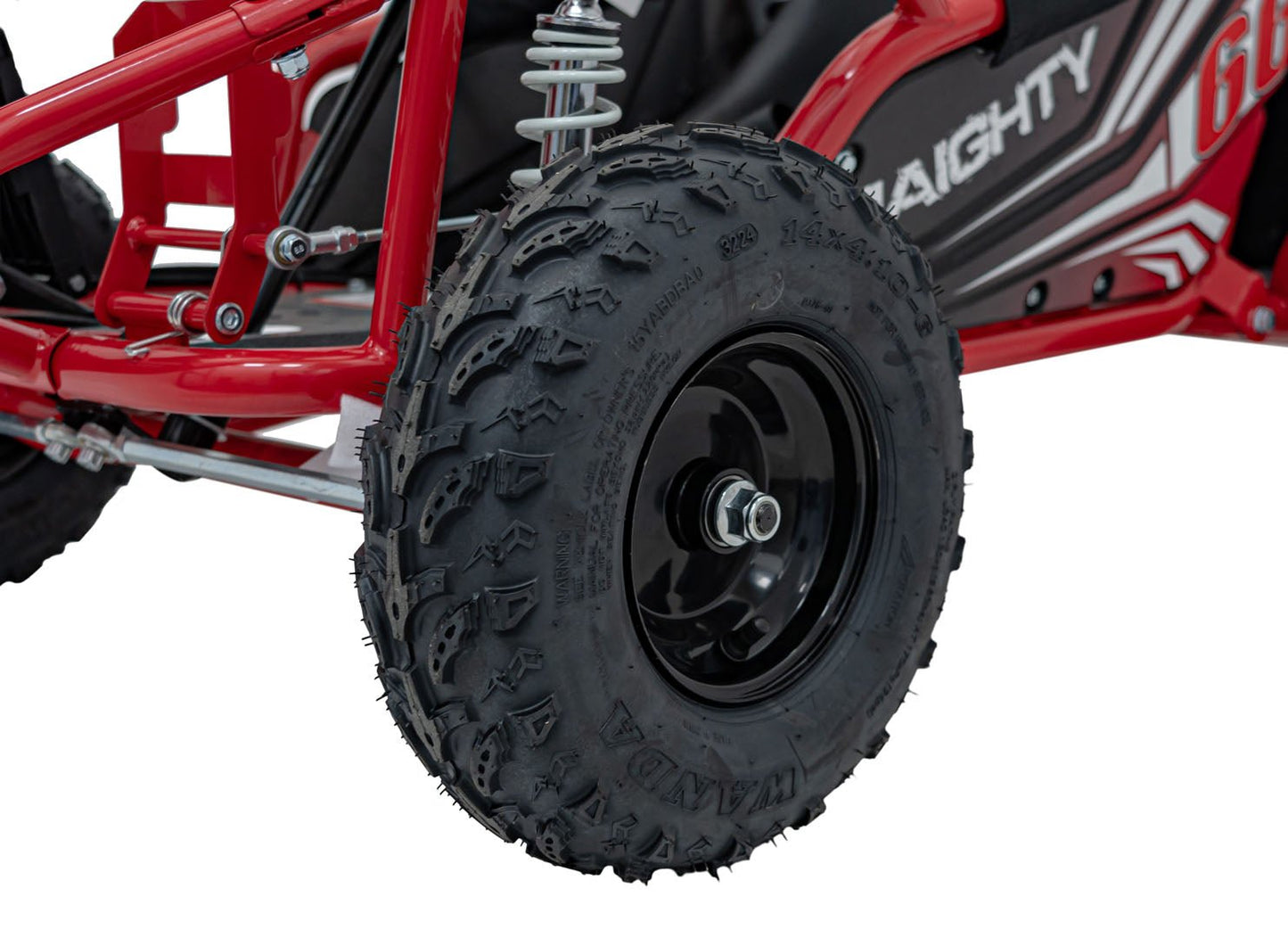 Pojazd Gokart Elektryczny MAIGHTY Czerwony - www.zabawki - sensoryczne.pl