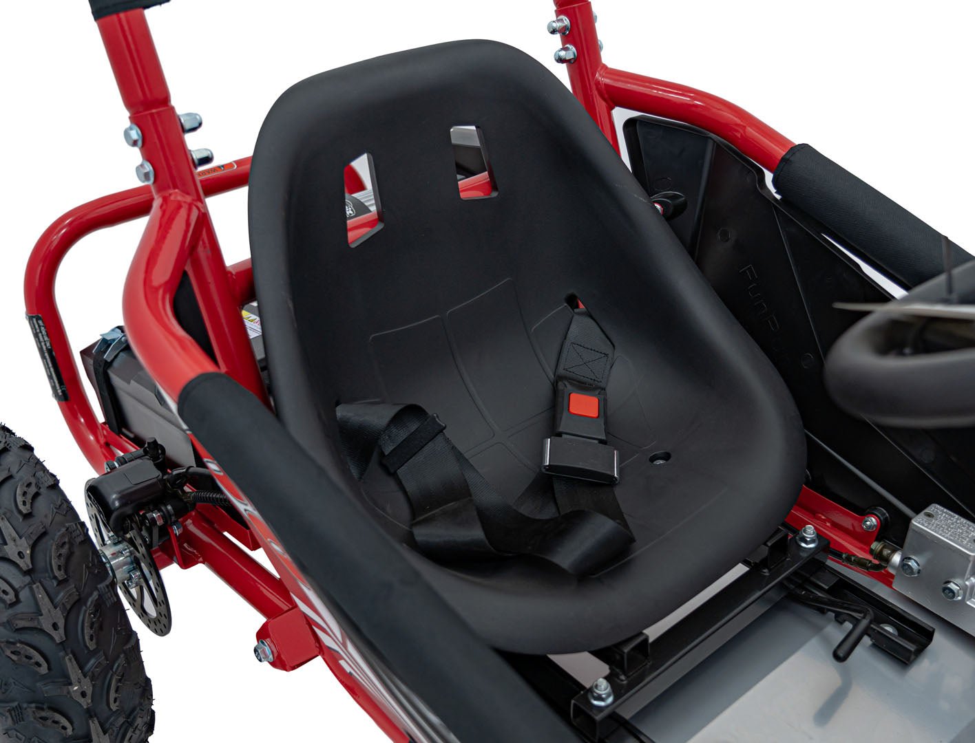 Pojazd Gokart Elektryczny MAIGHTY Czerwony - www.zabawki - sensoryczne.pl