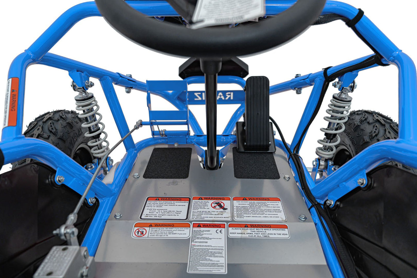 Pojazd Gokart Elektryczny MAIGHTY Niebieski - www.zabawki - sensoryczne.pl