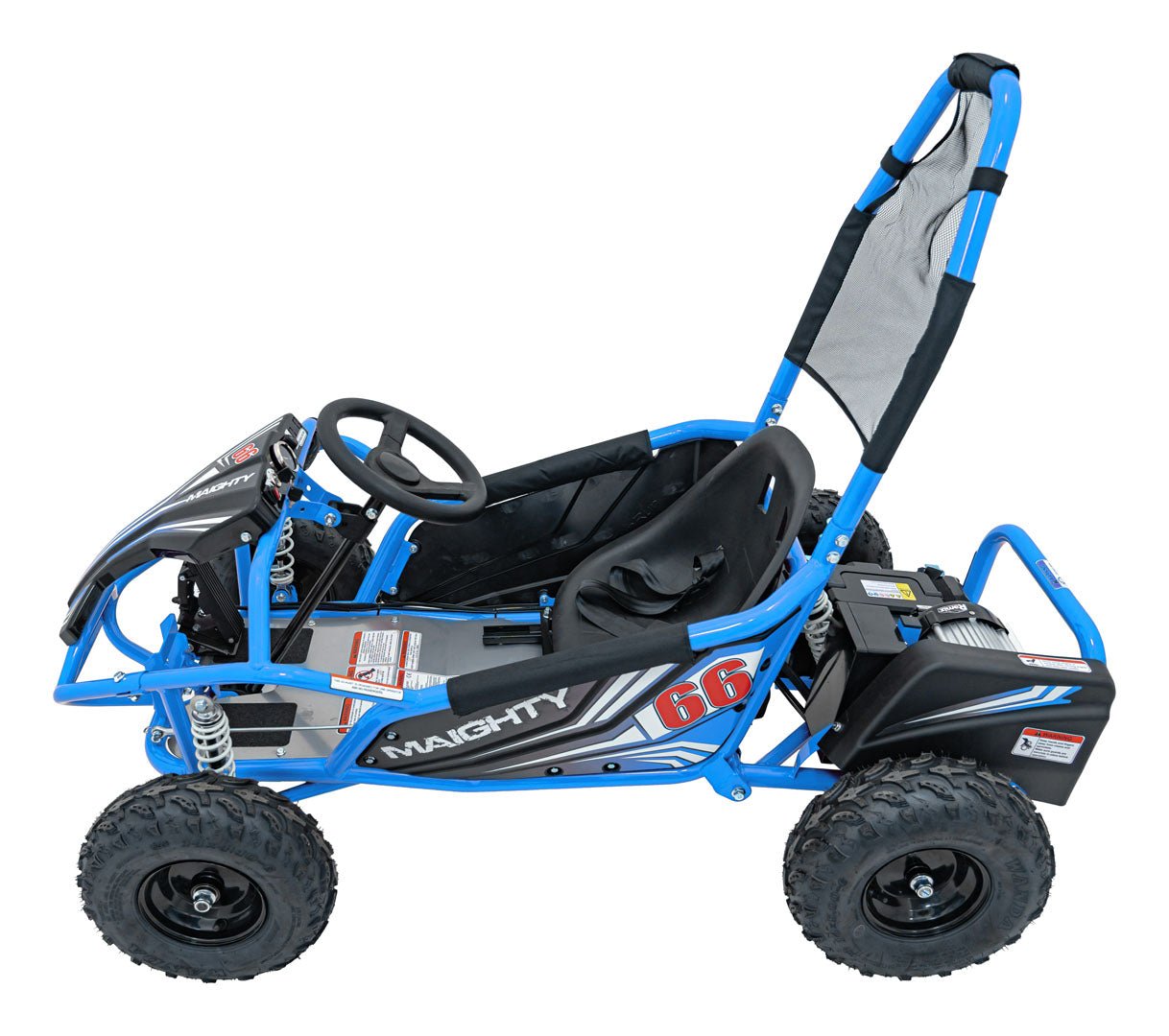 Pojazd Gokart Elektryczny MAIGHTY Niebieski - www.zabawki - sensoryczne.pl