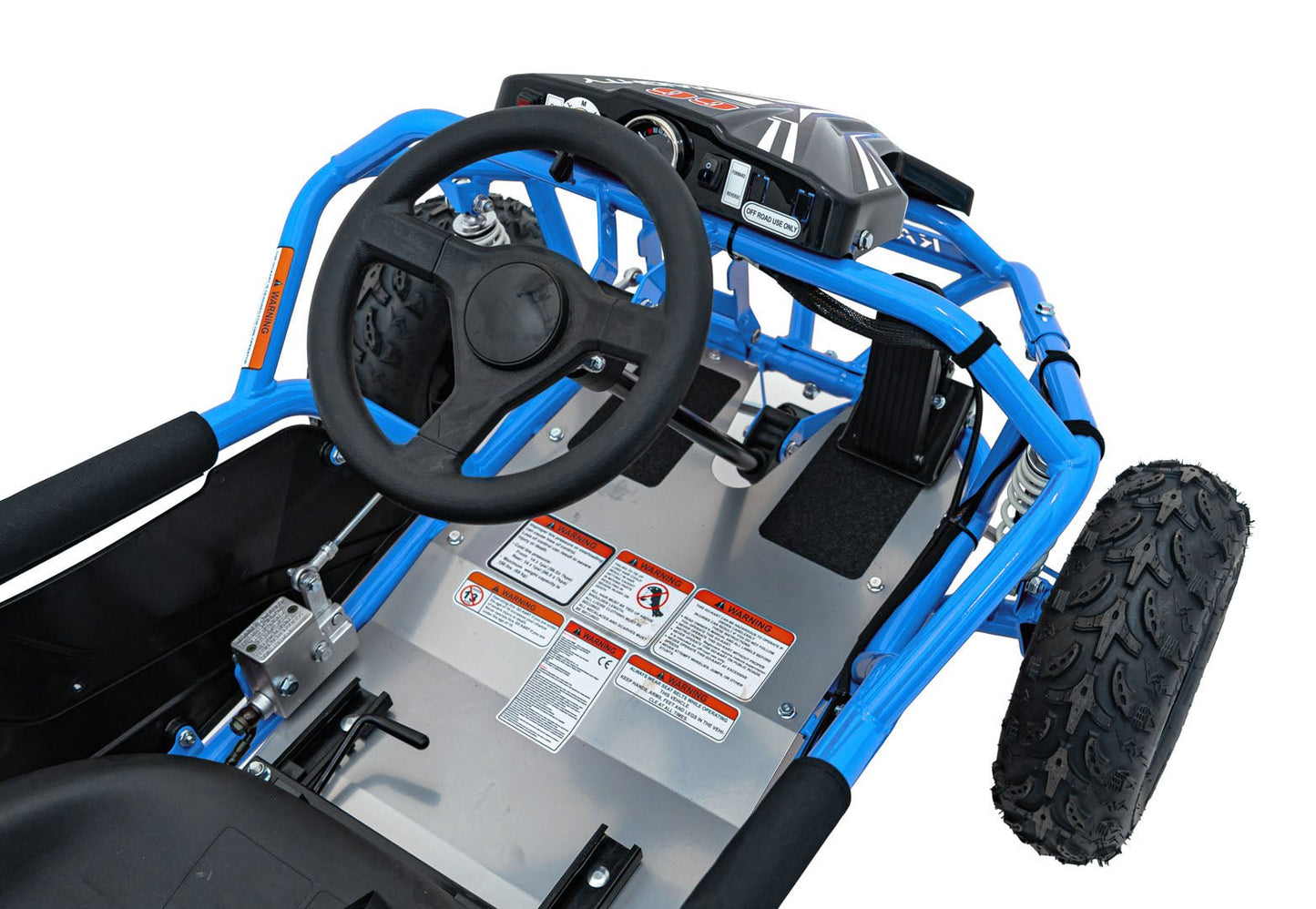 Pojazd Gokart Elektryczny MAIGHTY Niebieski - www.zabawki - sensoryczne.pl