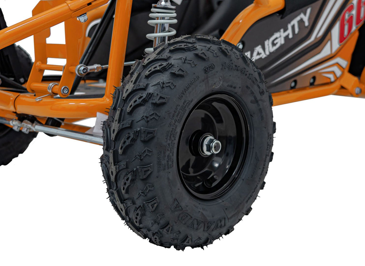 Pojazd Gokart Elektryczny MAIGHTY Pomarańczowy - www.zabawki - sensoryczne.pl