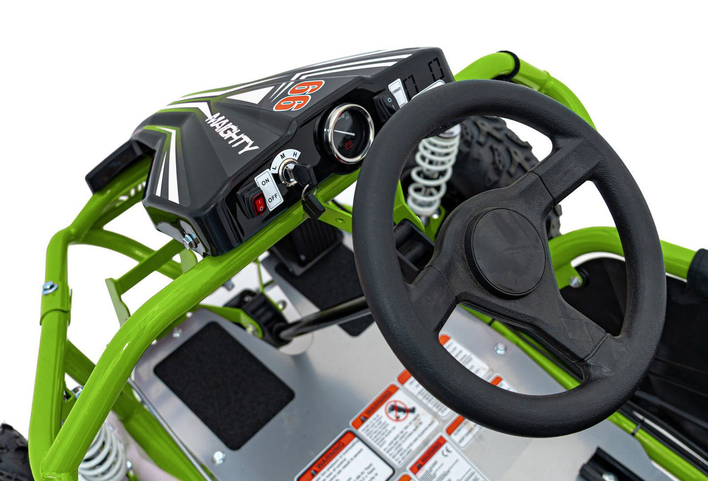 Pojazd Gokart Elektryczny MAIGHTY Zielony - www.zabawki - sensoryczne.pl