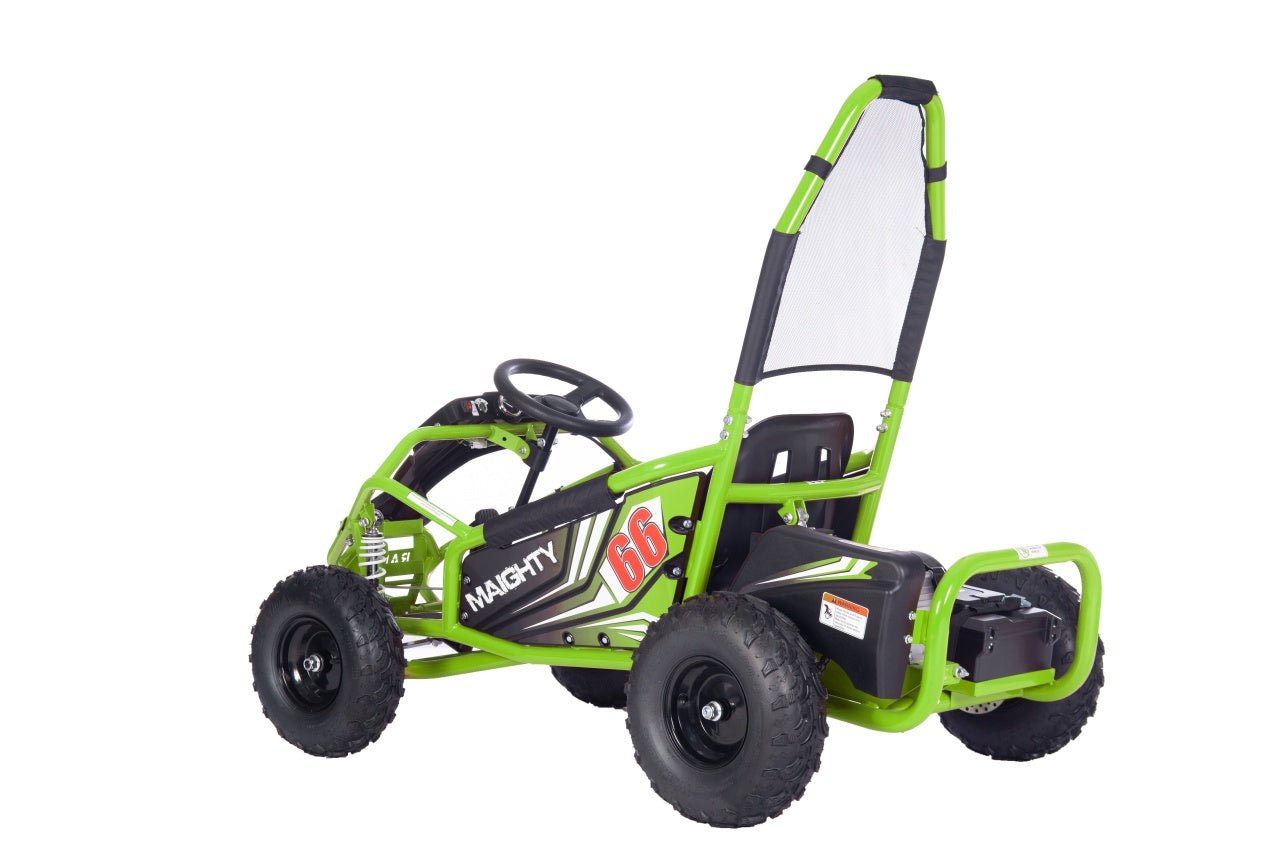 Pojazd Gokart Elektryczny MAIGHTY Zielony - www.zabawki - sensoryczne.pl
